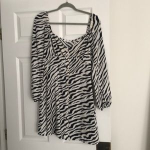 Zebra print dress